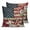 White, Blue, Red, variant on Pillow Covers 16x16 Set of 2, American Flag Throw Pillow Covers Decorative Couch Cushion Cover, Independence Day Star Striped Floral Rustic Microfiber Soft Square Pillowcases for Bedroom Sofa
