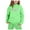 02-Green, variant on RUTAYY Children Girls Outfit Sets Bow Printed Hooded Sweatshirt and Solid Color Elastic Waist Pants Classic Versatile Clothing