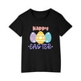 thumbnail image 2 of Boys Girls Easter Shirts Short Sleeve Tops for Kids 2-10T Black A 4-5 Years, 2 of 6