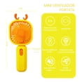 thumbnail image 2 of Ventilador de Escritorio Mini DOSYU Recargable con soporte para Celular amarillo, 2 of 6