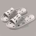 thumbnail image 2 of Dakaela Shower Shoes for Women Men Comfortable Quick Drying Pool Slides Non Slip Beach Sandals Grey 8.5, 2 of 5
