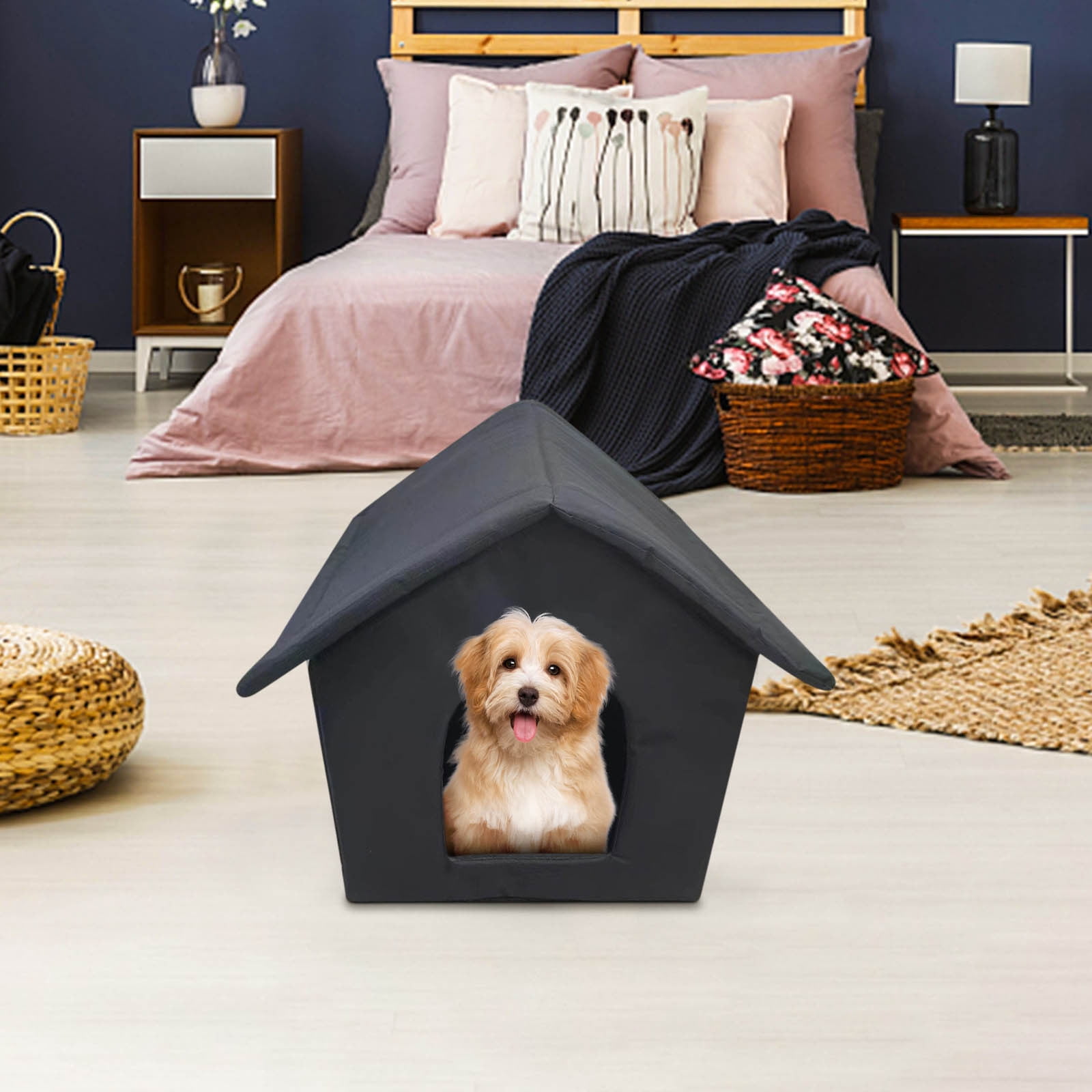 Nebwoak Winter Pet House Waterproof Foldable Warm Pet House for Outdoor Indoor Cat Dog,for Large Pets