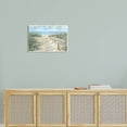 thumbnail image 2 of Ocean Shore Beach Boardwalk Coastal Painting Unframed Art Print Wall Art, 2 of 6