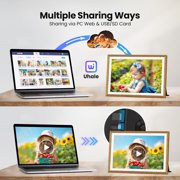 RCA Digital Photo Frame 10.1 inch WiFi Uhale Picture Frames for Photos & Videos with 32GB Memory, 1080P HD IPS Touch Screen, Support Auto Rotate, Wall Mounted, Instant Share Anytime
