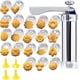 thumbnail image 1 of Kit pistola prensa galletas para hacer galletas, máquina para hacer churro, pistola glaseado, decoración con discos galletas acero inoxidable boquillas, prensa de galletas para hornear, 1 of 4