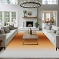 thumbnail image 3 of Rectangle Area Rugs 8 x 10 Ft, Dark Burnt Orange Grey Ombre Non-Slip Residential Carpet, Farmhouse Gradient Minimalist Indoor Crawling Mats Runner Rugs for Living Room/Dining Room/Bedroom, 3 of 7