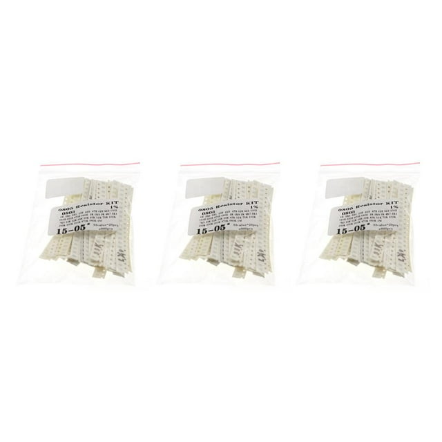 Destyer 660pcs / Sac Résistance Kit Résistance Résistant à la Chaleur Film Pack Résistances Assortiment Ohm Composants Ménage Professionnel 0805 Puce 3Set