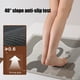 thumbnail image 5 of Alfombra antideslizante para baño | Alfombra de lino absorbente de 60 x 40 cm | Respaldo antideslizante de poliéster suave de secado rápido | Felpudo para entrada, dormitorio y baño, lavable y, 5 of 5