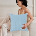 thumbnail image 7 of Throw Pillow Covers 22x18 Flower Pillow Cover Faux Lambswool Cushions Cover Sofa Pillow Cushions Blue, 7 of 7