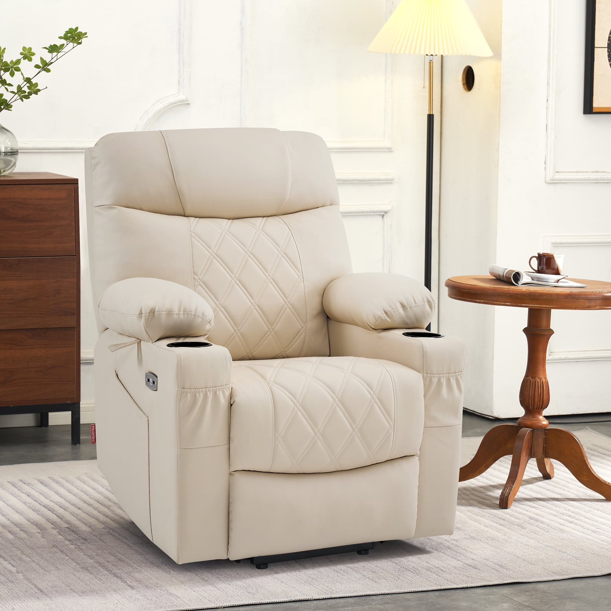 Mcombo small sized electric power lift recliner chair sofa 2024 with massage and heat for small elderly people petite
