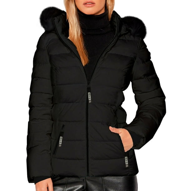 Chamarra Para Mujer Shendy Vendy Con Gorro Removible Peluche Suave Walmart en linea
