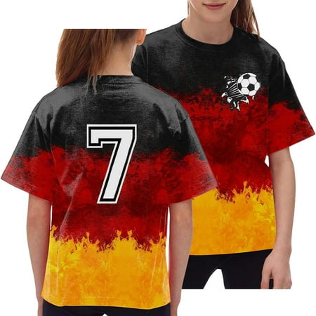 

Girls Graphic Tees Children Round Neck T Shirt Casual Loose Short Sleeve T Shirt Top Teen Girl Clothes b-Blue 120