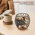 thumbnail image 5 of AEVXKHI Coffee Pod Holder, Large Capacity Coffee Pod Storage Basket, Round Iron Coffee Pod Basket Holder, Coffee Station Pod Organizer for Home Office Cafes, 5 of 10