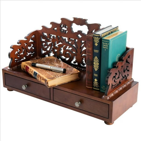UPC: 0840798140492 | Design Toscano Antiquarian Floral Tracery Desktop Book Organizer