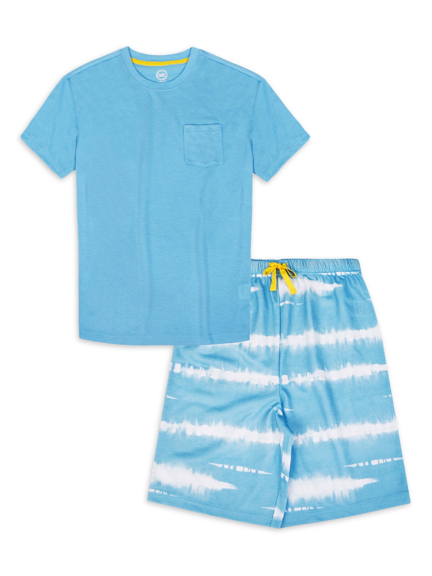 Wonder Nation Boys Pajama Shorts Sleep Set 2-Piece Set