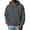 Dark Gray, variant on Hsovts Mens Zip Up Hoodie, Solid Color Fleece Jacket Casual Sweatshirt | Soft Brushed Fleece, Full-Zip Front With A Classic Hood. Ribbed Cuffs And Hem, Split Kangaroo Pocket. Relaxed Fit. Green 3xL
