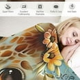 thumbnail image 3 of BCIIG Giraffe Flowers Sky Warm Lightweight Blanket Soft Fleece Blankets Throw Blanket Living Rooms Sofa Decor Cow Gifts for All Seasons Exquisite Gifts 40x50in, 3 of 6
