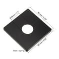 thumbnail image 2 of Placa de escotadura cuadrada ABS de 2 piezas para montaje en pared, cubierta de tubería de agua para tubería de 1.1" de diámetro, color negro, 2 of 7