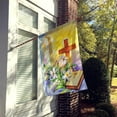 thumbnail image 2 of Easter Cross and Bible in Stain Glass Window Flag Canvas House Size, 2 of 4