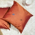 thumbnail image 2 of Handmade Eco-Friendly 16''x16'' Decorative Cushion Covers Floral Silk Orange Indoor Pack Of 12, 2 of 3
