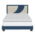 thumbnail image 4 of Boyd Sleep Sail Away Blue/Off White Linen King Size Fully Upholstered Platform Bed Frame with Adjustable Headboard, 4 of 13