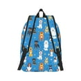 thumbnail image 3 of Daiia Cute Dogs Vintage Canvas Backpack for Men and Women ,Hiking Backpack,Travel Laptop Bag for School,Large Capacity Backpack, 3 of 8
