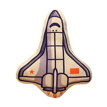 3D Cartoon Vehicle Shaped Pillow Soft Toy for Kids Room Astronaut Design Cute Comfortable