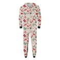 thumbnail image 4 of Odeerbi Matching Family Christmas Pajamas Sets Parent-Child Warm Hooded Jumpsuit Set Xmas Printed Home Wear Loungewear Sleepwear Jammies for Dad, 4 of 6