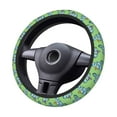 thumbnail image 4 of Gaeub Motorcycle Riding Dinosaur Breathable Stretch Elastic Steering Wheel Cover, Cool in Summer and Warm in Winter, Universal 15 inch, 4 of 8