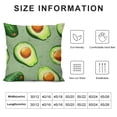 thumbnail image 5 of Orinice  Throw Pillow Cover Fresh Avocado Pattern Home Decor Pillowcase for Sofa White, 5 of 5