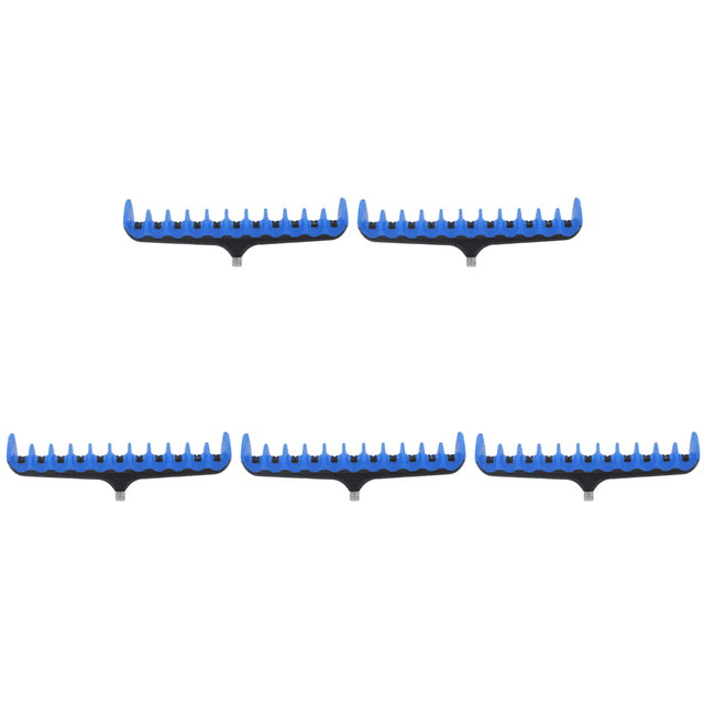 Soporte para Caña Pescar Carpa Con 11 Agujeros Cabezal ABS Accesorio Pesca Exteriores () Azul
