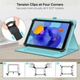thumbnail image 5 of Fintie Universal Stand Cover Compatible with onn. Tablet 10.4" and 11" - [Hands Free] Multi-Angle Viewing Case with Pocket for 9-10.9 inch Tablet, Turquoise, 5 of 9