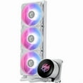 thumbnail image 3 of MSI MPG CORELIQUID P13 360 WHITE ARGB Liquid CPU Cooler - 360mm AIO, 2.1" LCD screen, UNI Bracket, Intel AMD (LGA 1700/1851/AM4/AM5), Pre-installed Fans - White, 3 of 8