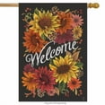 thumbnail image 2 of Briarwood Lane Fall Flowers Welcome House Flag, 2 of 4