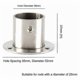 thumbnail image 2 of 4 X Closet Rod Bracket With Screws,closet Clamp Bracket,rob Clamp Flange Bracket,25mm Curtain Rod Bracket,closet Rod Bracket,stainless Steel Closet Ro, 2 of 5