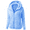 Sky Blue, variant on Women Structured Shoulder Fuzzy Fleece Jacket Warm Winter Outdoor Coat Full Zip Up Outerwear XXL Size White