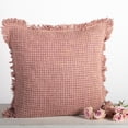 thumbnail image 2 of MDR Trading Inc. FP-IMT-102-C-R_Q01 Dusty Rose Cotton With Fringe Cushion Cover, 2 of 2