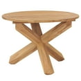 thumbnail image 1 of vidaXL Table à Manger de Jardin Ø110x75 cm en Bois de Teck Massif, 1 of 4