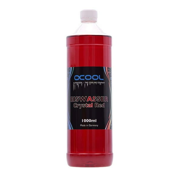 Alphacool Eiswasser Crystal Premixed PC Coolant (for Long-term Use), 1000ml, Red
