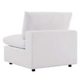 thumbnail image 6 of Modular Lounge Sofa Middle Chair, White, Fabric, Modern Contemporary, Outdoor Patio Balcony Cafe Bistro Garden Furniture Hotel Hospitality, 6 of 7