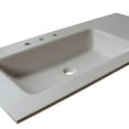 thumbnail image 2 of Bellaterra Home CT4922L-SWH 49 in. Single Concrete Top Rectangle Sink, Sandy White, 2 of 3