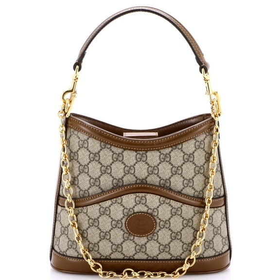 Pre-Owned Retro Interlocking G Hobo GG Coated Canvas By Rebag