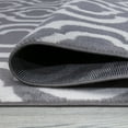 thumbnail image 3 of Ottomanson Diagona Moroccan Trellis 7x10 Area Rug, 6'7" x 9'3", Gray/Ivory, 3 of 6