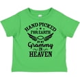 thumbnail image 3 of Inktastic Handpicked for Earth by My Grammy in Heaven with Angel Wings Boys or Girls Toddler T-Shirt, 3 of 5