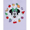 thumbnail image 3 of Disney Minnie Mouse Square Neck Racerback One Piece Bathing Suit and Bucket Sun Hat UPF 50+ Swim Set Gingham Infant to Toddler, 3 of 5
