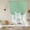 Clover Green, variant on Denim Blue Tie Up Curtains for Windows, Adjustable Balloon Window Shades, Rustic Farmhouse Solid Color Kitchen Window Treatments Adjustable Roll Up Curtain for Basement/Nursery 52"x45"