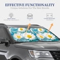 thumbnail image 4 of Fuzoiu Daisy Flowers Print Car Windshield Sunshade,Folding Front Windshield Sun Shade,for Most Car Sedan SUV Truck,Car Windshield Sunshade-Medium, 4 of 6