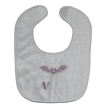 Alphabet V for Vampire Bat Baby Bib