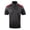 Black/Red, variant on Midweight Men's Short Sleeve Color Block Pocket Polo, Moisture-Wicking Uniform Shirt