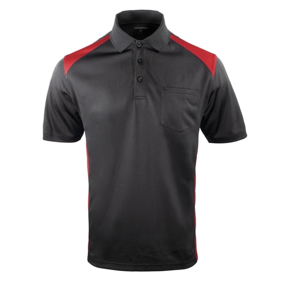 Propper Midweight Men's Short Sleeve Color Block Pocket Polo, Moisture-Wicking Uniform Shirt